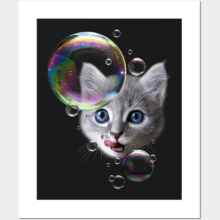 BUBBLEMAKER CAT Posters and Art